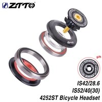 ztto 4252st mtb bike road bicycle headset 42 41 8 52mm 1 18 1 12 tapered straight fork integrated angular contact bearing