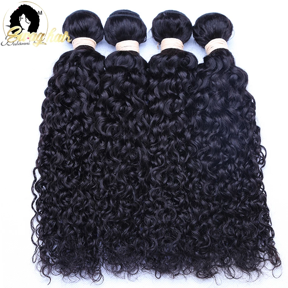 

SWAG 1/3/4Bundles Deal 30 32 40 Inch Loose Deep Wave Brazilian Hair Weave Bundles Curly Bundle Water Wholesale Raw Virgin Remy