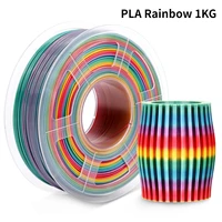 aw pla rainbow 01 filament 1kg 1 75mm for fdm 3d printer filament rainbow color printing material 100 no bubble fast free ship