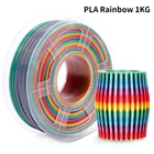 Нить для 3D-принтера AW PLA Rainbow 01, 1 кг, 1,75 мм, для FDM 3D-принтера, нить радужного цвета, материал для печати 100% без пузырей, быстрая бесплатная доставка