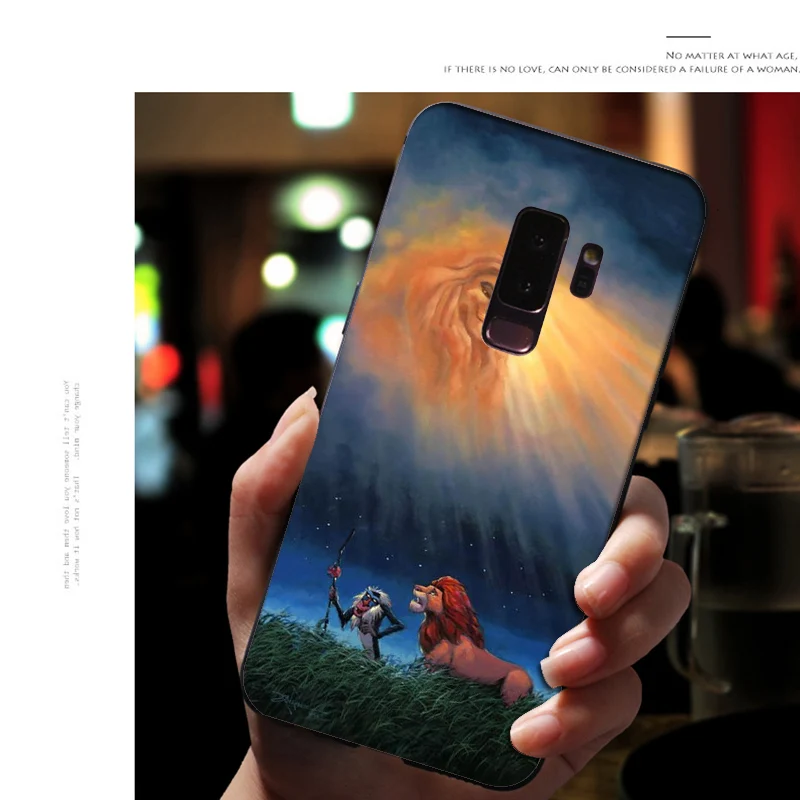 Мягкий силиконовый чехол для телефона samsung Galaxy S10 E S9 S8 Plus S6 S7 Edge S10e, черный чехол из ТПУ с рисунком «Король льва свинья»