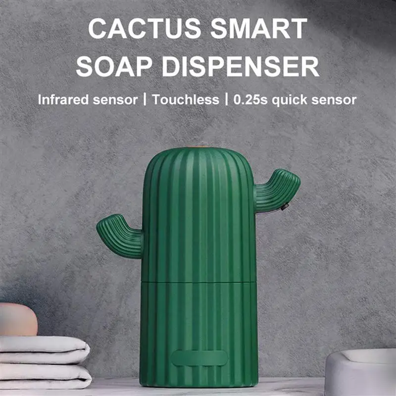 Мультяшный Бесконтактный дозатор жидкого мыла с милым КАКТУСОМ умный сенсор