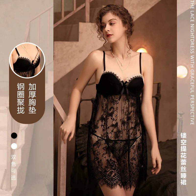 Пикантные сетчатые прозрачные эротическое искушение ночная рубашка Для женщин