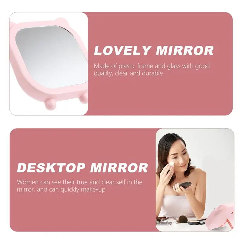 1 шт. настольное зеркало красивое мультяшное складное косметическое | Красота и