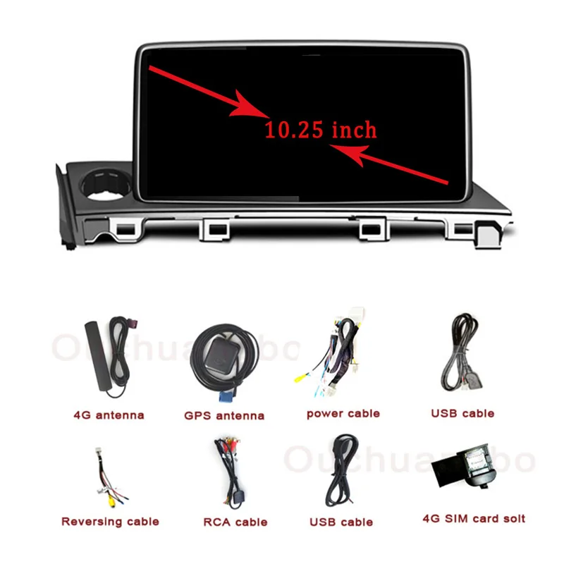 

Ouchuangbo 4G car GPS stereo radio for Mazda 6 Atenaz 2015-2019 support 8 core android 10 6GB+128GB carplay DSP OEM system