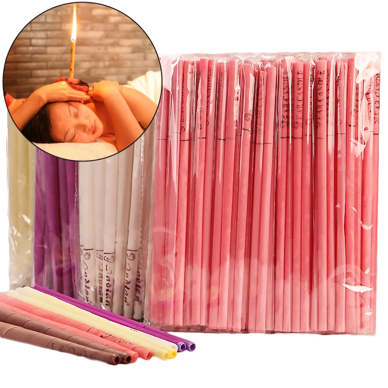 

100PCS = 50 Pairs Natural Ear Candling Aromatherapy Ear Candles Sharpen Hearing Sense Ease Ear Tinnitus And Itch binjiully