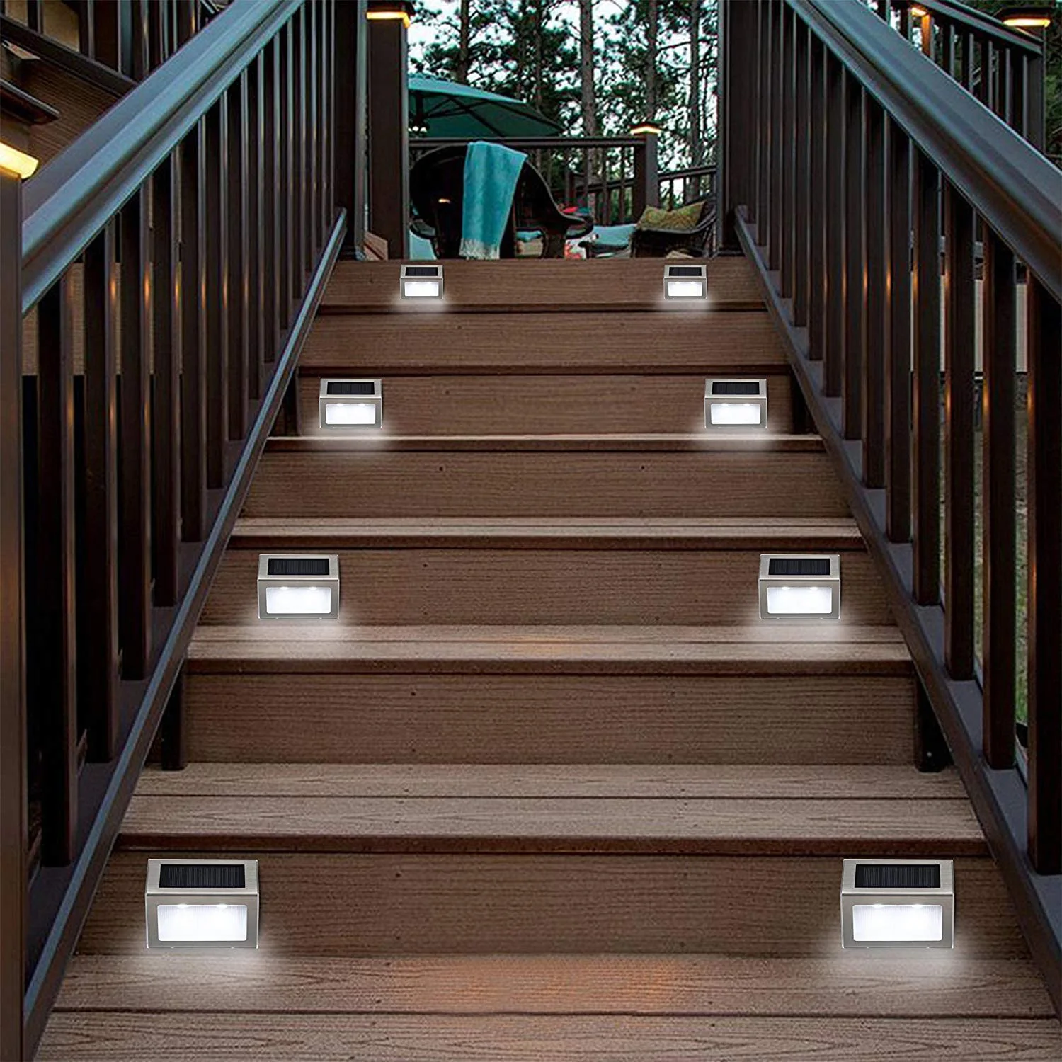 

New Outdoor Stainless Steel Led Solar Path Stair