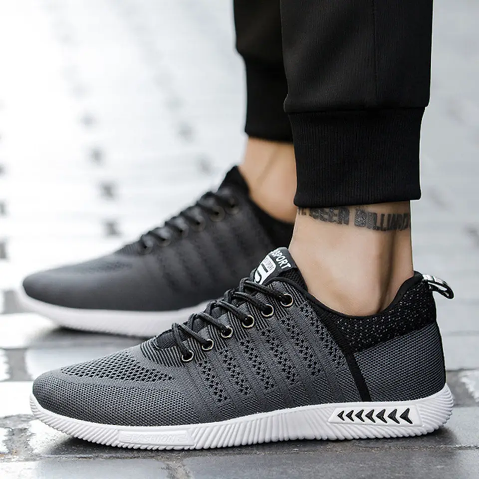 

Mashejackxin Mens Casual Shoes For Sneakers Men Comfortable Breathable Mesh Running Sports Shoes Tenis Masculino