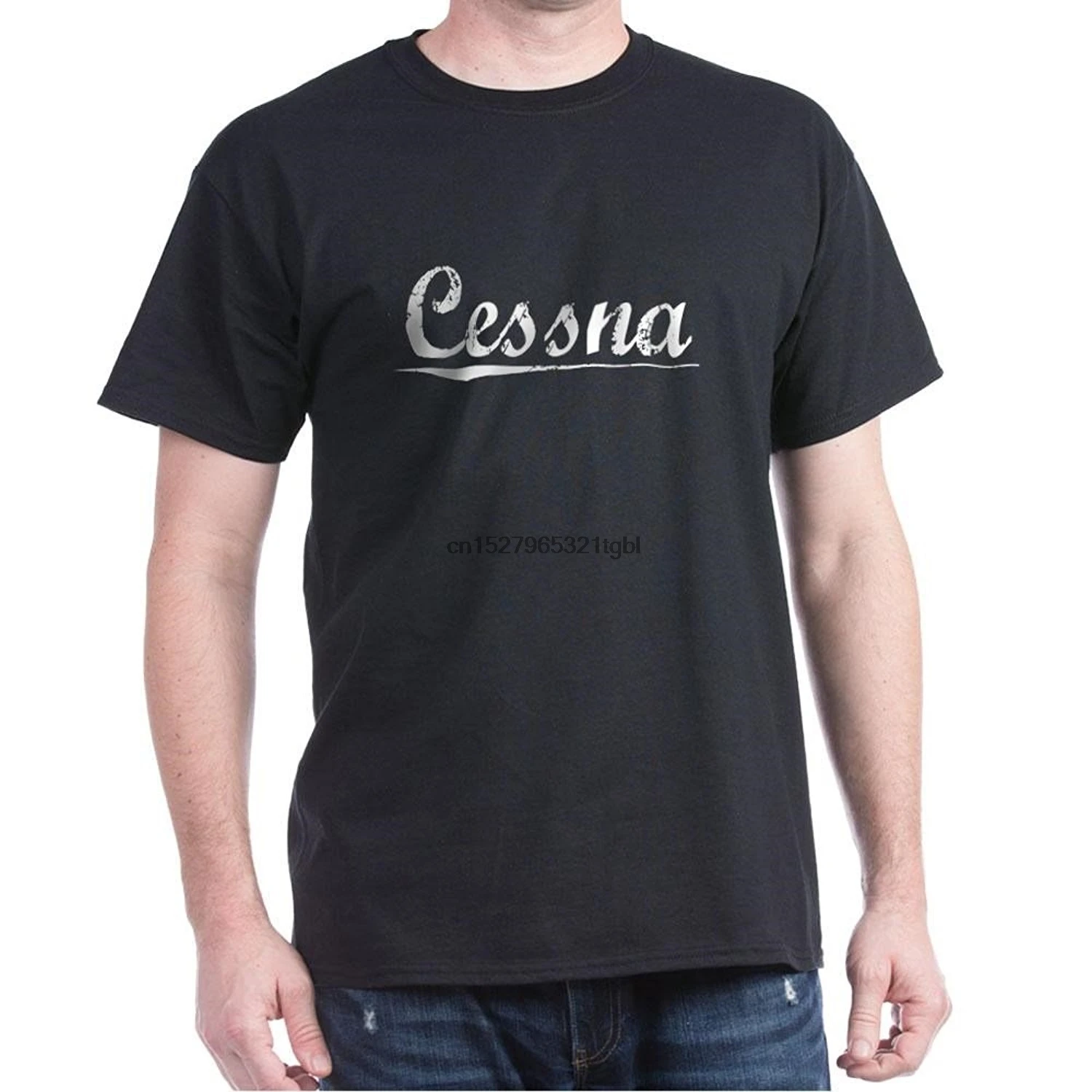 Винтажная Футболка Cessna из 100% хлопка|Мужские футболки| |