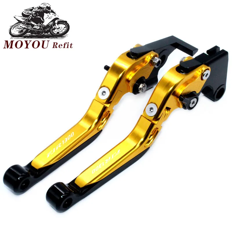 

With FJR1300 logo For Yamaha FJR 1300 2003 Motobike Brake Handle CNC Aliuminum Adjustable Motorcycle Clutch Brake Lever Handle