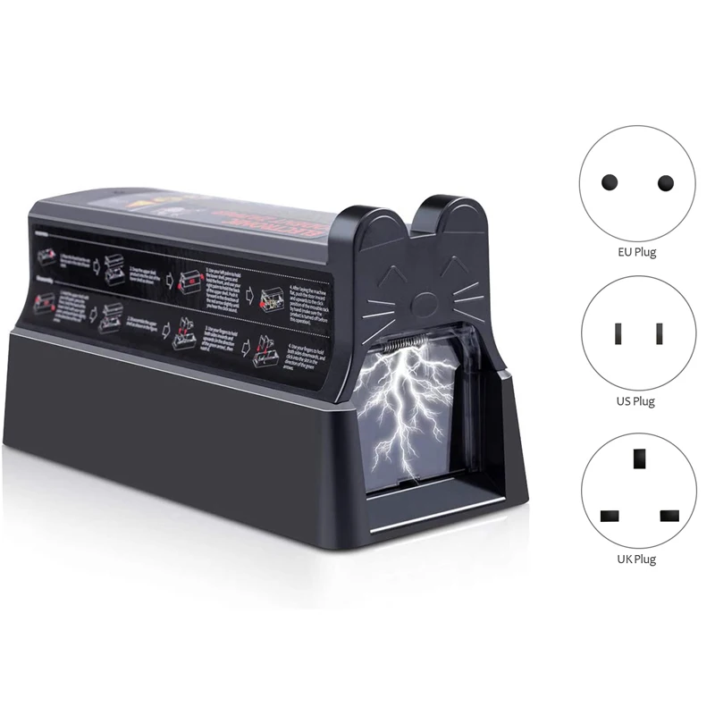 

Электрическая ловушка для крыс, модернизированные многоразовые электронные ловушки для мыши, которые мгновенно подходят для использовани...