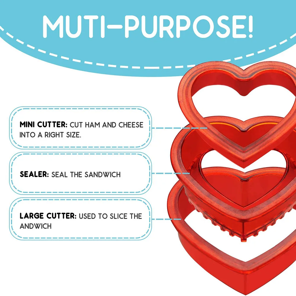 2 шт. сэндвич-резак и герметик в форме сердца звезды декрустер сэндвич-мейкер хлеб