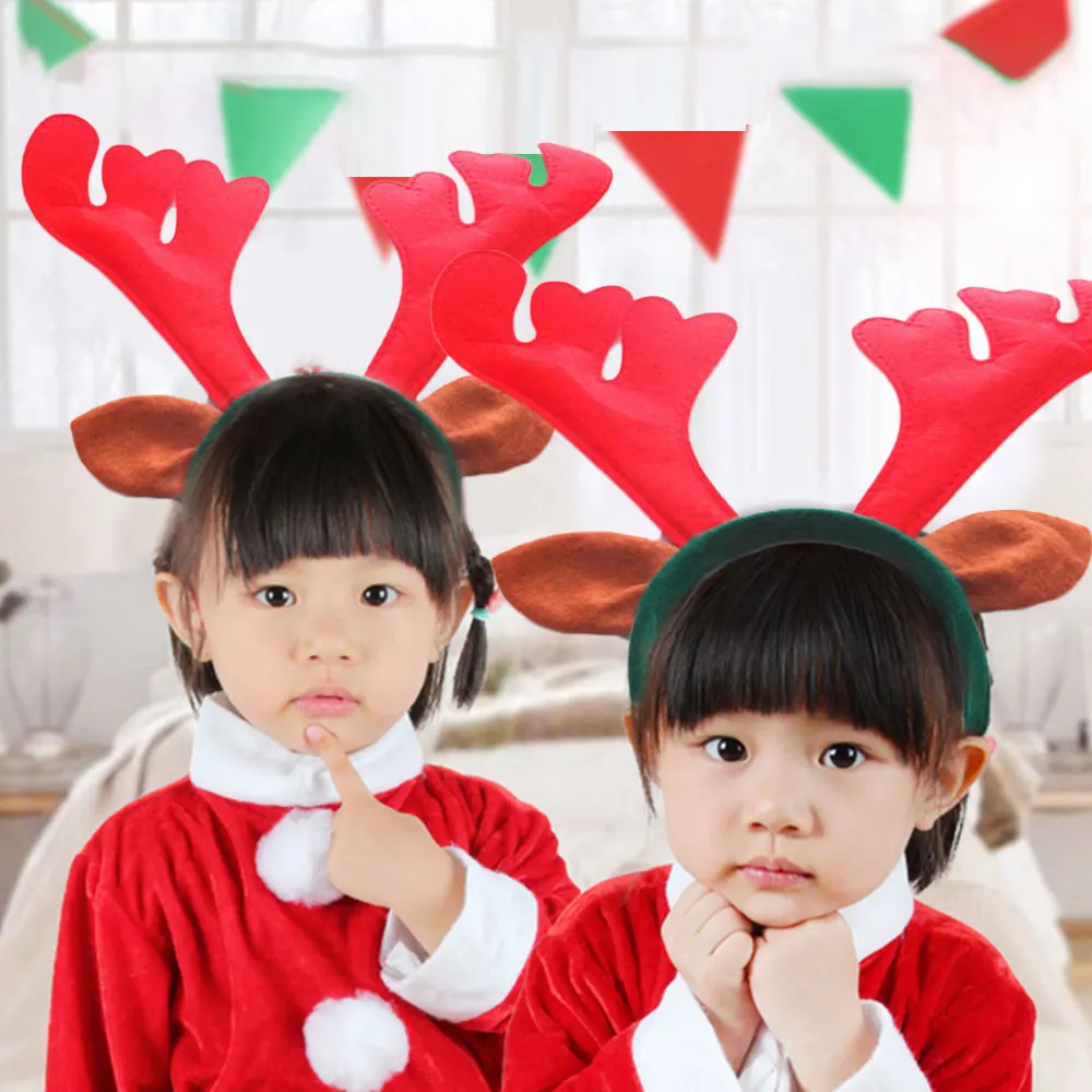 6 шт. оленей обручи с оленьими рогами Рождественский обруч для волос домашних