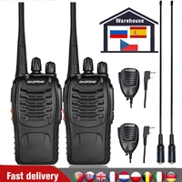 2pcsset baofeng bf 888s walkie talkie 5w portable ham radio station bf888s fm transceiver bf 888s comunicador uhf transmitter