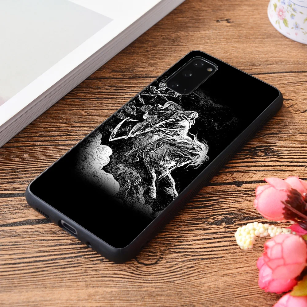 Для Samsung Galaxy DEATH. Смерть на бледной лошади. Чехол для из мягкого ТПУ с изображением