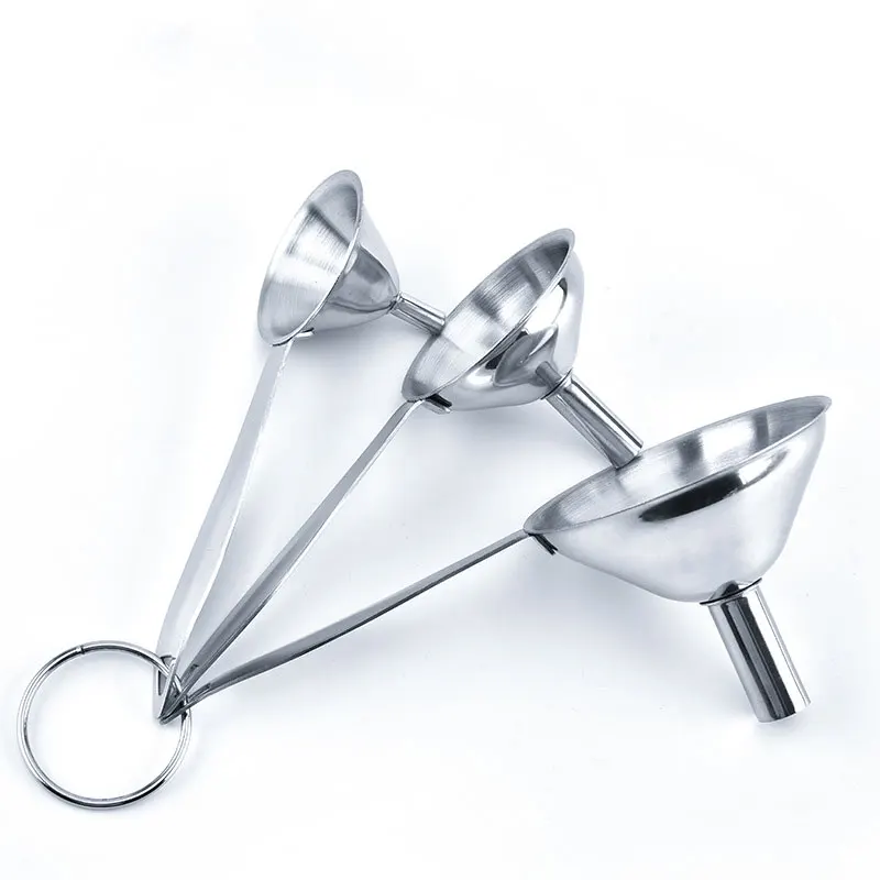 3 шт./компл. Нержавеющая сталь ложки с длинной ручкой воронка