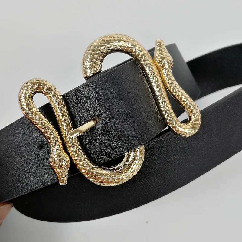

Designer belts for women high quality soft pu leather snake belt luxury mens jeans cinturon mujer G cintos wide dress riem