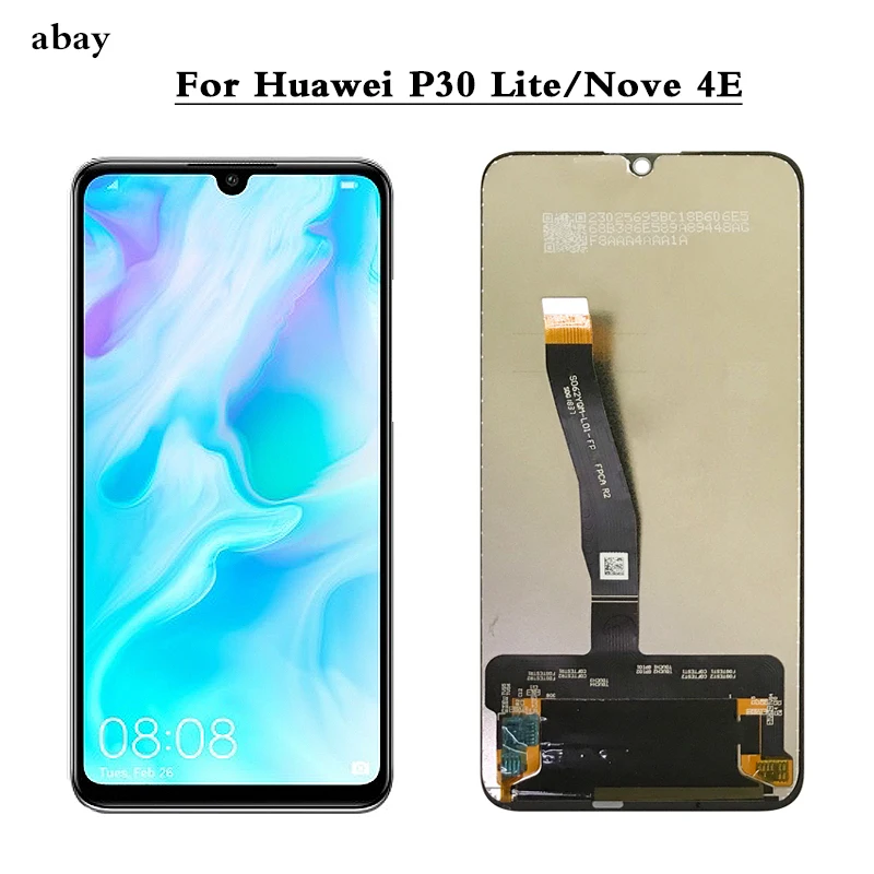 ЖК дисплей 6 15 дюйма для Huawei P30 Lite / Nova 4E сенсорный экран с дигитайзером в сборе P30Lite