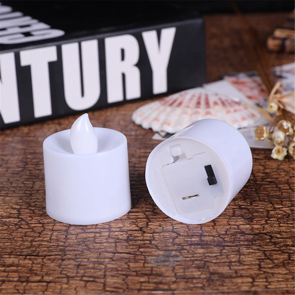 

12Pcs Led Tea Candles Lights Flameless Candles Battery Operated Simulated Flame Lights Christmas Wedding Party Home Decoration