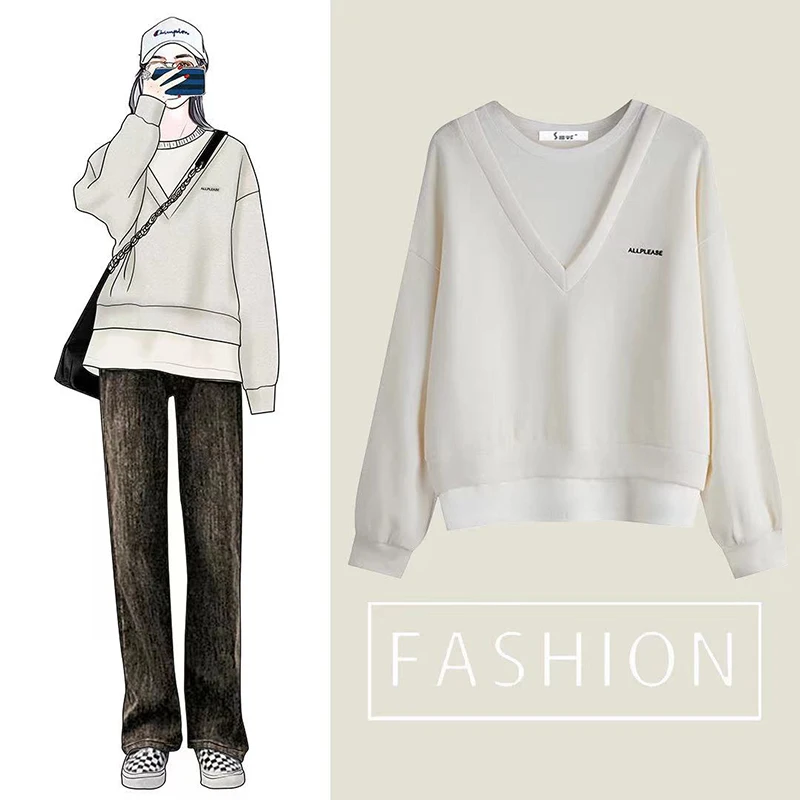 Новинка 2021 корейские худи с графическим рисунком женские зимние топы