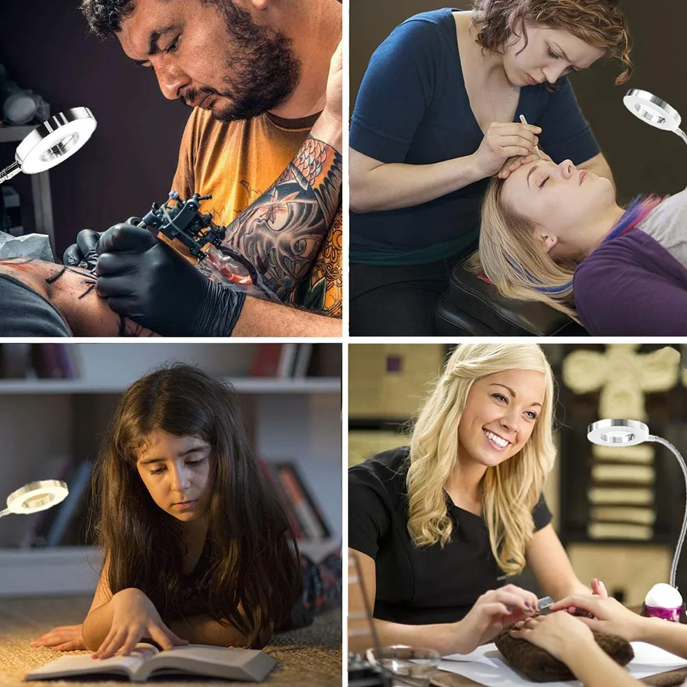 USB светодиодный Настольный светильник с зажимом плавное затемнение