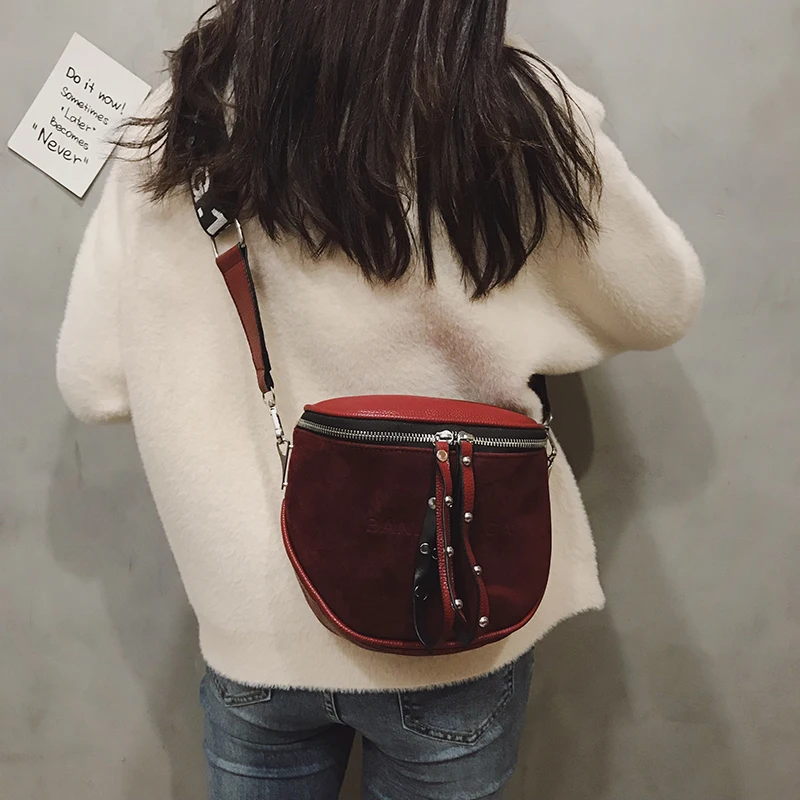 Женская сумка через плечо модная женская в стиле ретро матовая Осень-зима 2020 |