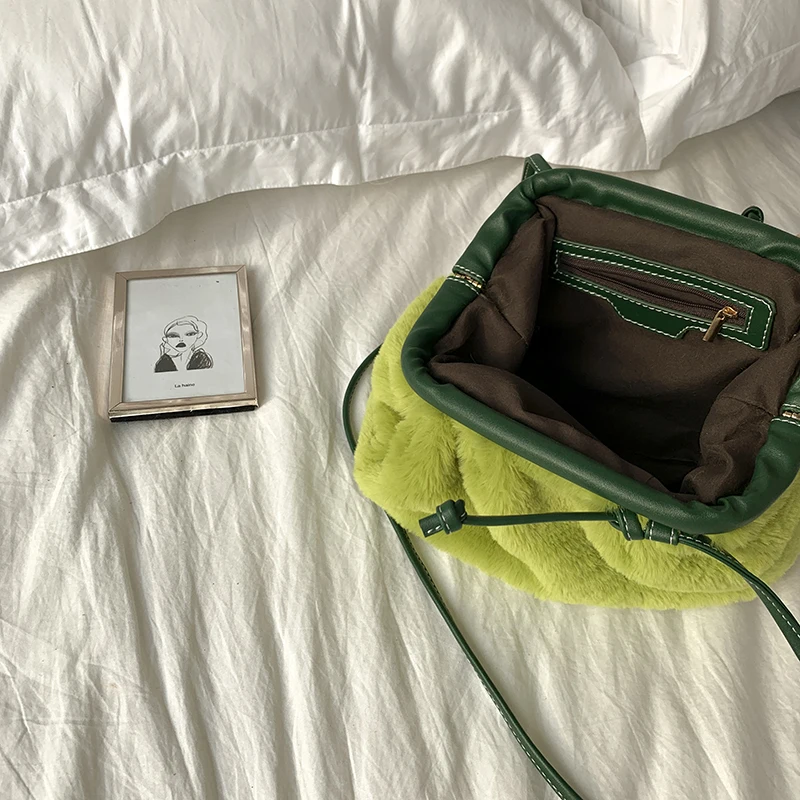 AIMIYOUNG женские сумки через плечо клатчи пельмени дизайнерские меховые для женщин