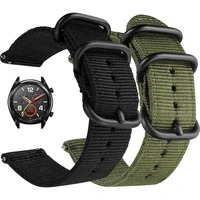 canvas nylon band for huawei watch gt 2e gt2 42 46mm honor magic 2 s1 fit b5 2 pro watch wrist strap bracelet for ticwatch pro