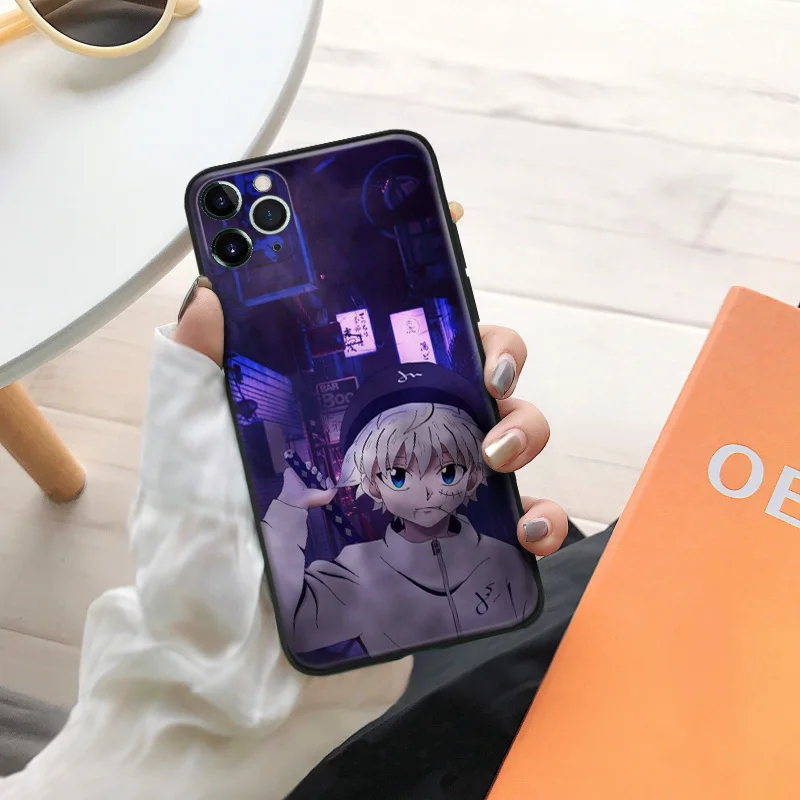 hunter x hunter killua zoldyck anime for iphone se 6 6s 7 8 plus x xr xs 11 pro max soft silicone phone case cover shell free global shipping