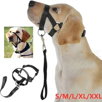 new type high quality comfortable nylon dog training mouth rope muzzle gentle dog training halter collar leader harness head