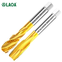 laoa 1pcs hsse machine right hand tap drill 3 flute m3 m12 spiral point thread plug handle taps die