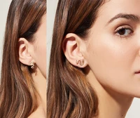 fashion snake shape stud earrings piercing jewelry ins trend accessories women earrings golden animal earrings