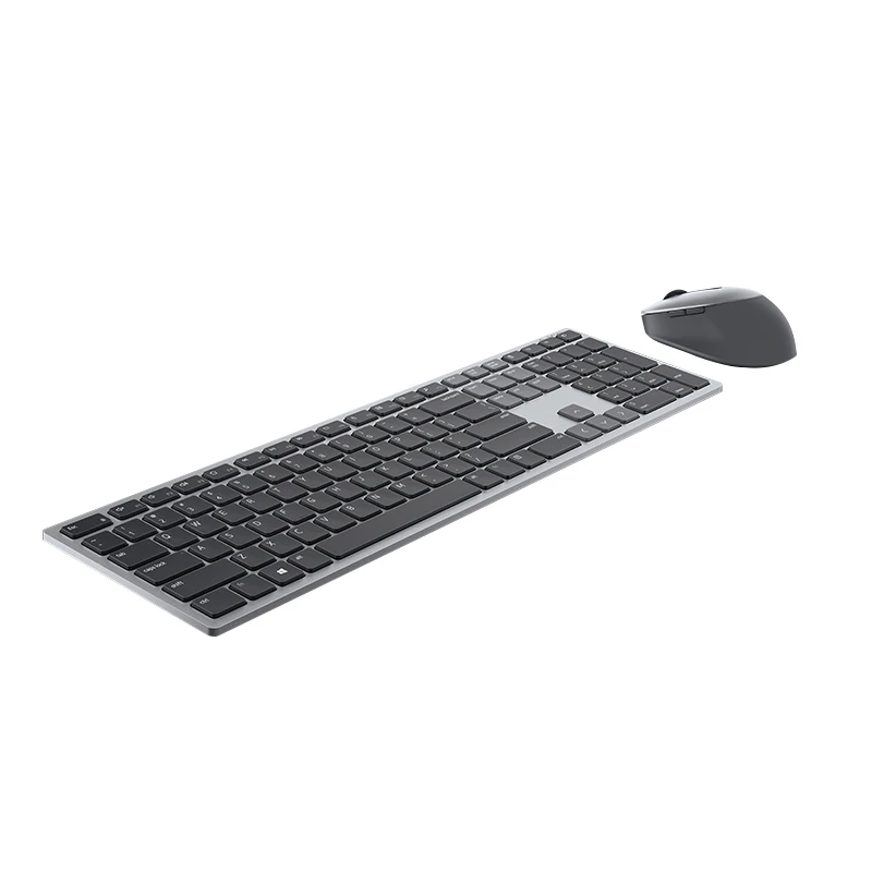 Клавиатура беспроводная DELL Premier KM7321W RF + Bluetooth QWERTY английская серая титановая