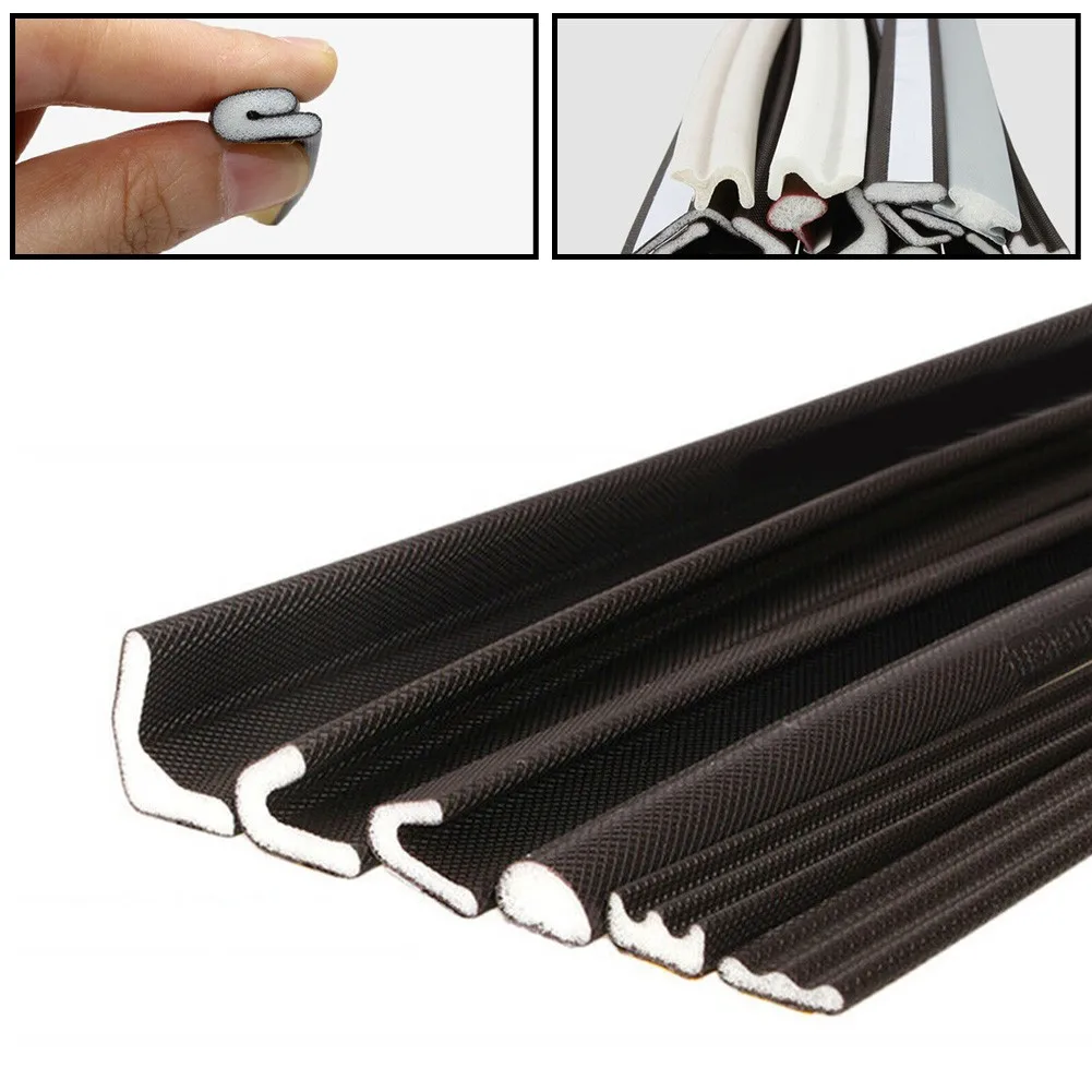 

10m PU Coated Sealing Strip Sliding Window Door And Window Anti-theft Door Wooden Door Se-lf-adhesive Sealing Strip Silent