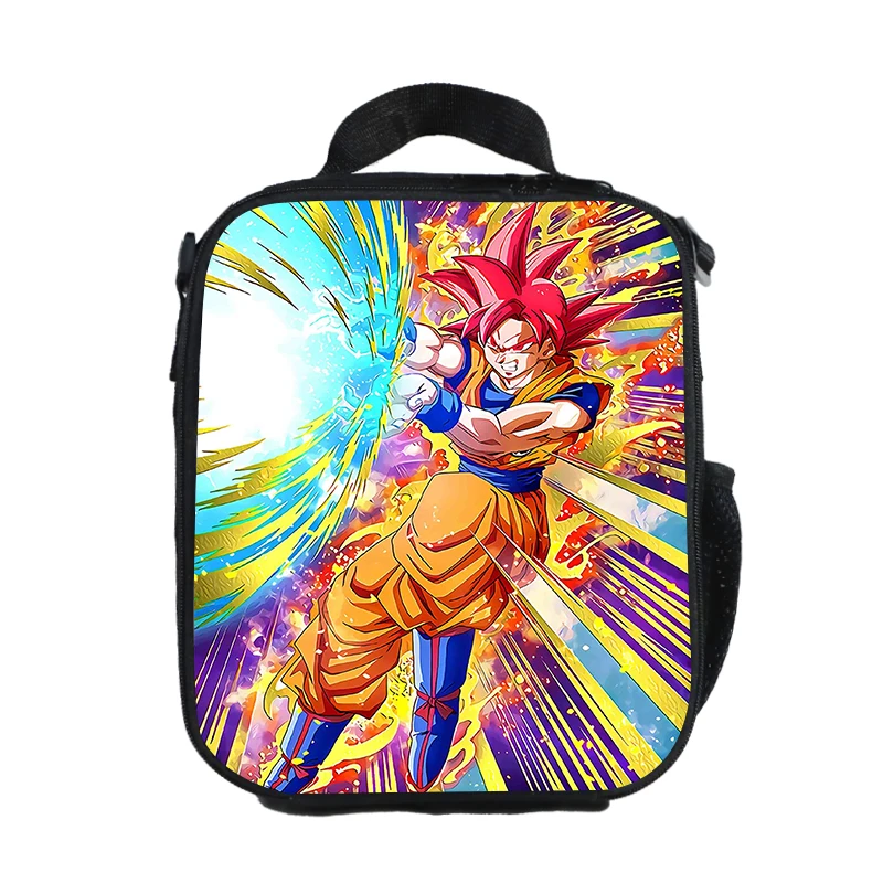 WCB-QLZ6 Аниме «Жемчуг дракона» "Ланч-бокс" Goku Saiyan контейнер для еды для хранения коробки, футляр контейнер органайзер для мальчиков и девочек, сумка для обеда - Цвет: WCB-QLZ6
