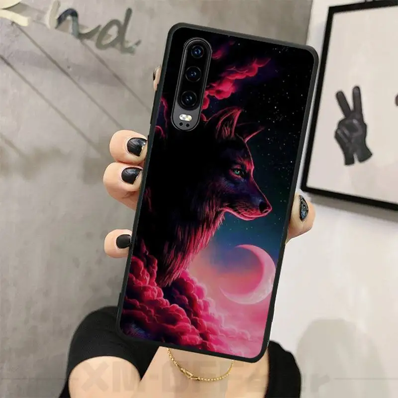 Чехол для телефона HaNismt Fierce Wolves DIY с принтом чехол Huawei P8 lite 2017 P9 P10 20Pro Lite Pro P30lite P Smart