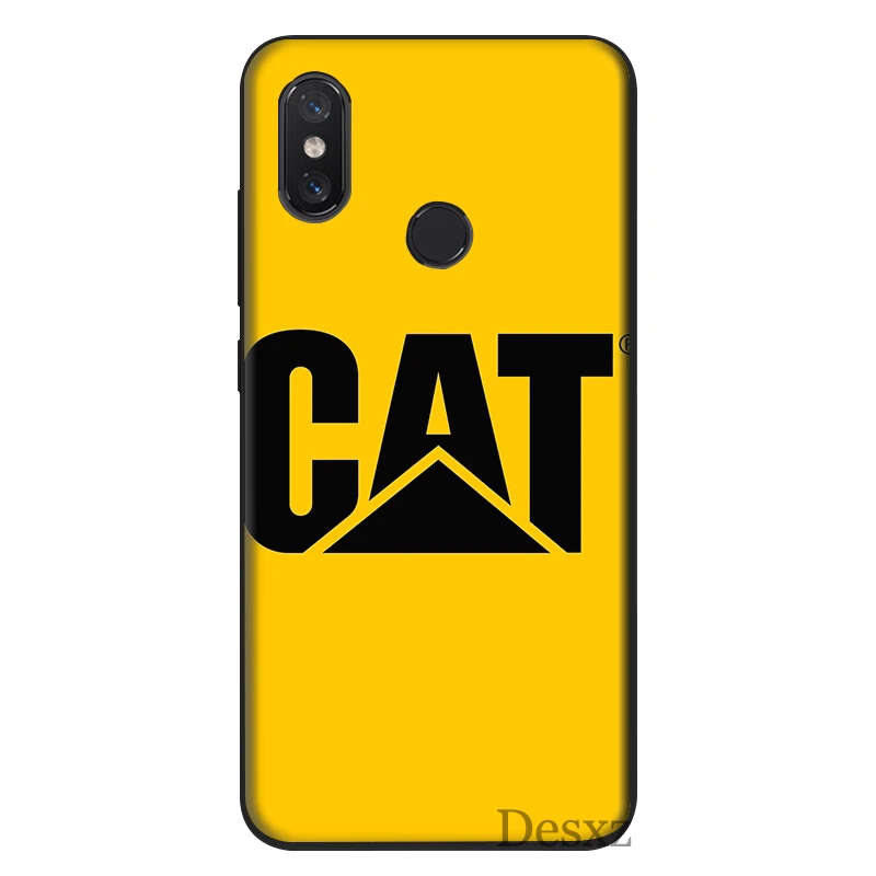 Телефонный чехол TPU для Xiaomi Mi 6 8 A1 A2 A3 9T 5X 6X Lite Pro CC9E CC9 MAX 3 9 SE с логотипом Caterpillar и милым рисунком.