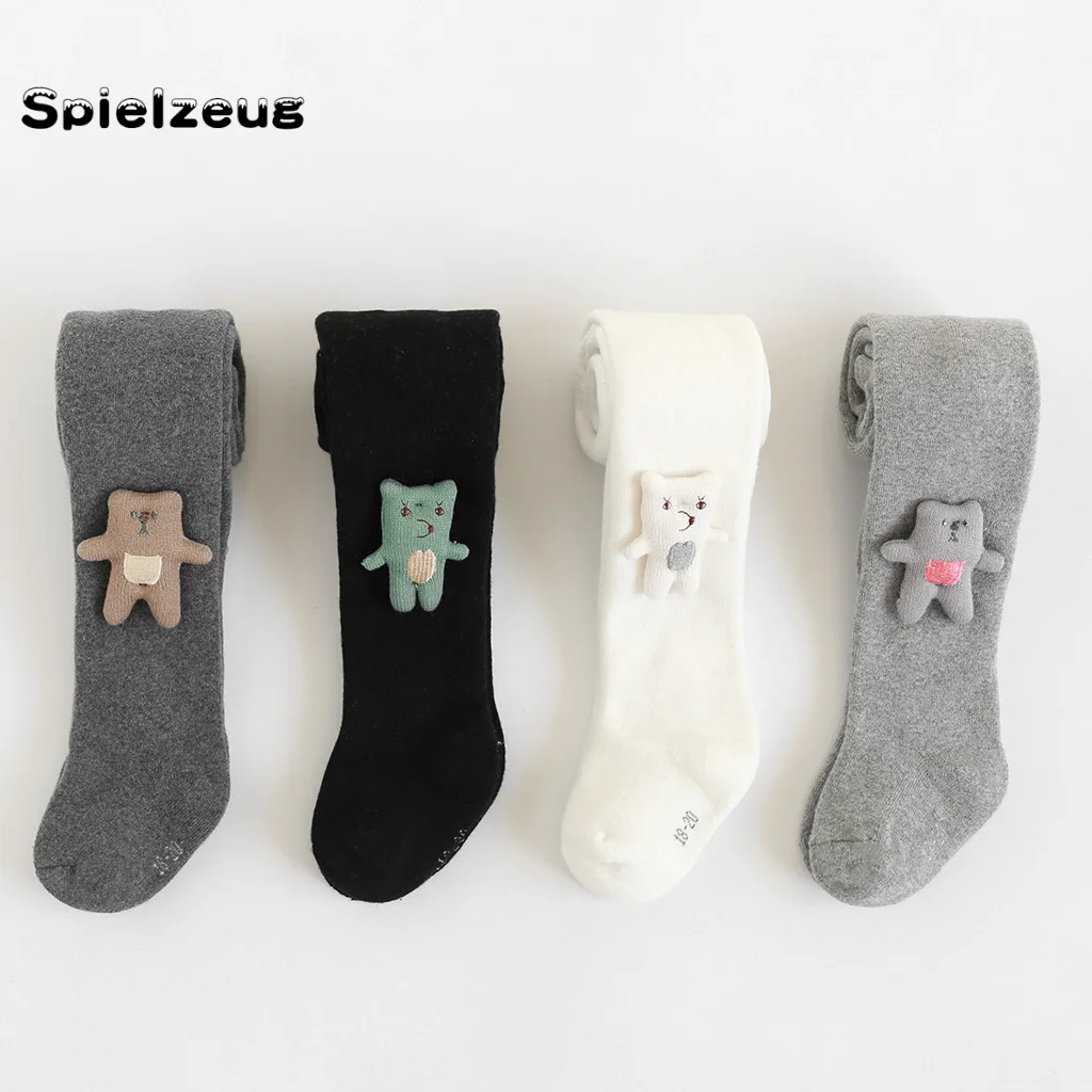 Детские штаны для маленьких девочек плотные теплые хлопковые колготки с