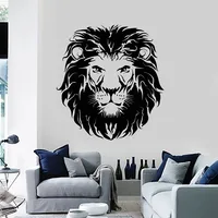 Wall Decal African Animals Head Tribal Lion Kids Bedroom Living Room Man Cave Home Decoration Vinyl Wall Stickers Art Mural M703