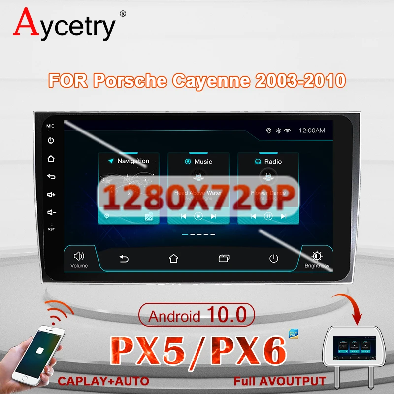 PX6 PX5 DSP IPS Android 10 4G + 64G Автомобильный DVD Мультимедиа GPS навигация для Porsche Cayenne/S/GTS 2003