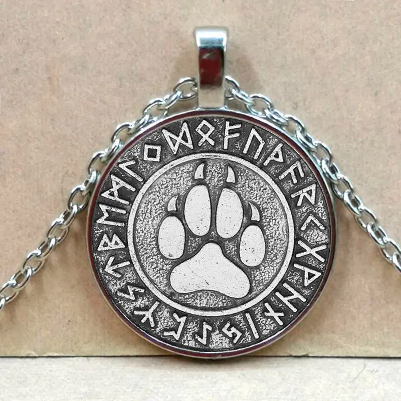 Славянские руны скандинавский чокер искусственная лапа подвеска ожерелье s-цепь