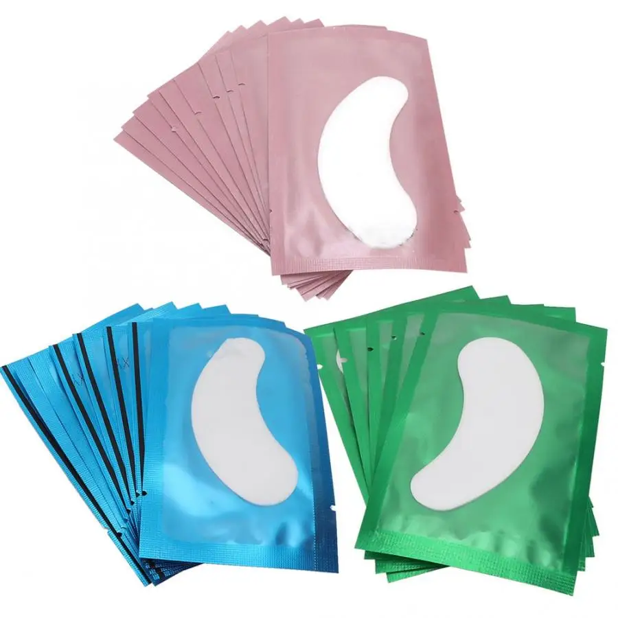 Ресницы 50 шт набор наращивание ресниц изоляционная накладка макияж патчи для