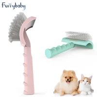pet grooming comb shedding hair remove needle brush slicker massage tool large dog cat pets non slip supplies accessories