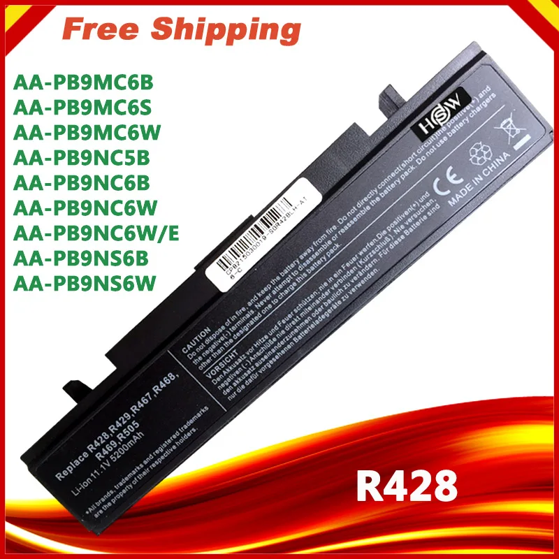 Аккумулятор HSW R428 для ноутбука SAMSUNG батарея NP350V5C NP350U5C NP350E5C NP355V5C NP355V5X NP300E5V NP305E5A