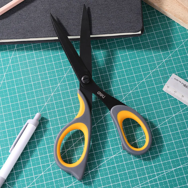 DELI Utility Knife Scissors Alloy SS Large Scissors Home Office Scissor Hand Craft Scissors Stationery Scissors  Tailor Scissors