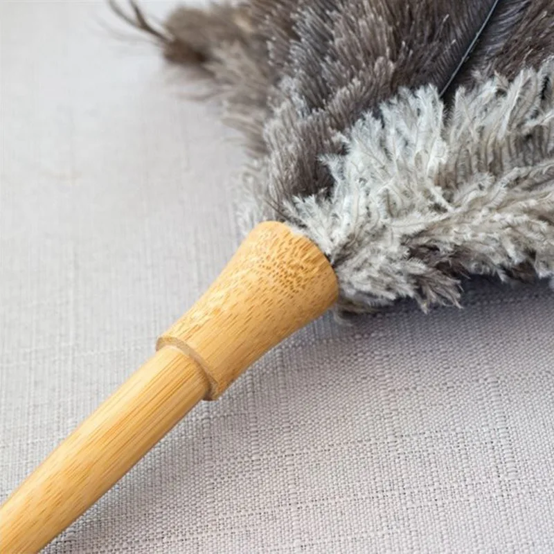 Антистатические натуральные страусиные перья мех Пыльник Чистящая Щетка