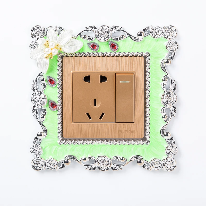 Новый переключатель Стикеры смолы один светильник объемного звучания гнездо Finge