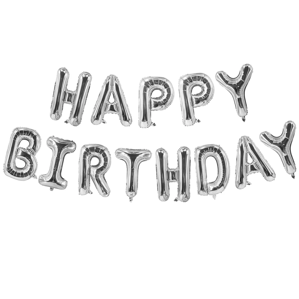 

Happy Birthday Letters Foil Balloons 16inch Kids Alphabet Air Balloons Birthday Decorations Globos Balony Anniversaire Gifts