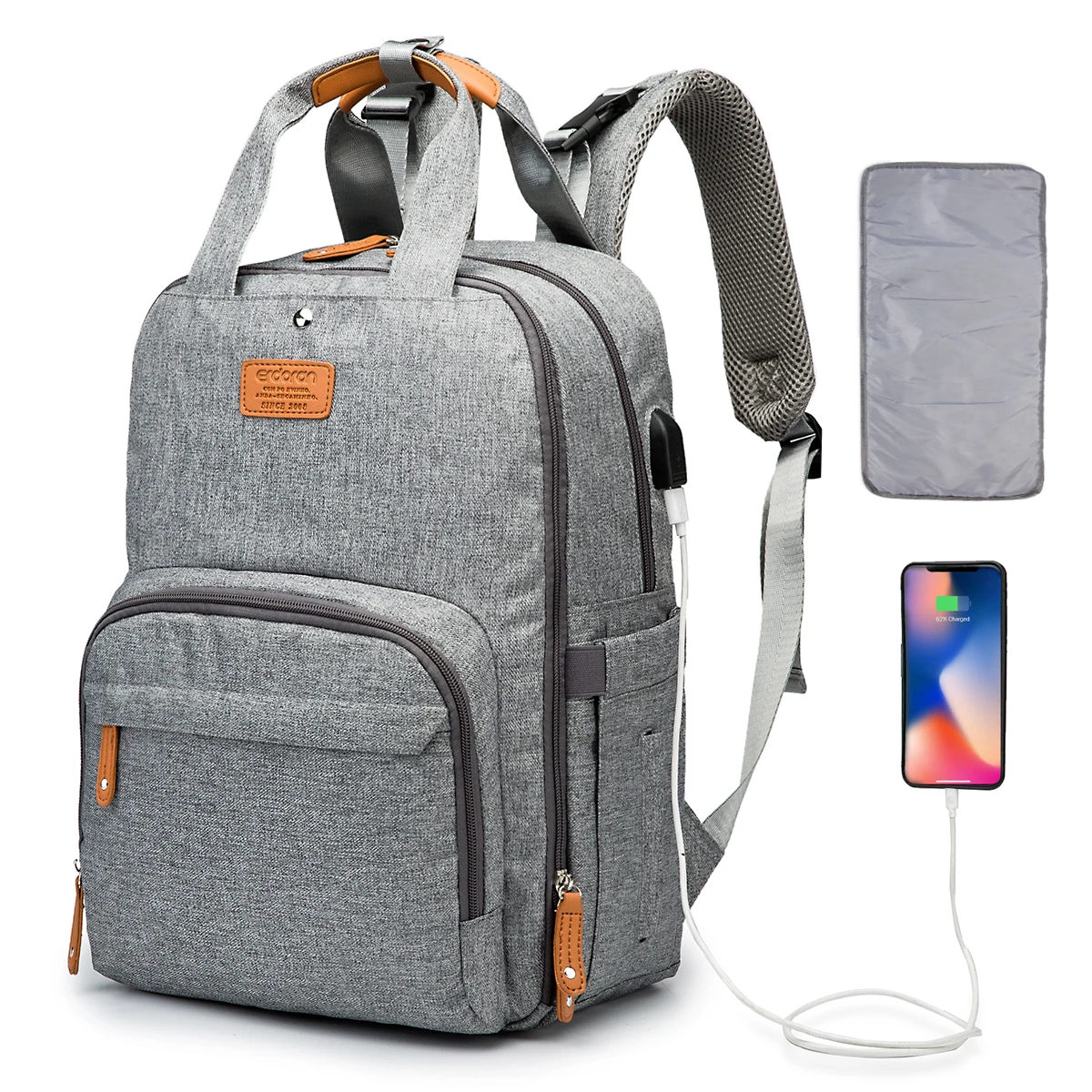 Большая вместительная подгузников сумка водонепроницаемые стильные женская