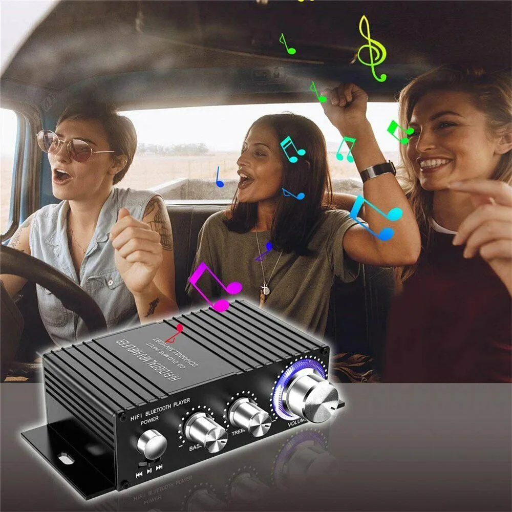 Мини Bluetooth 4 2 цифровой усилитель мощности HiFi стерео аудио без потерь 100 Вт